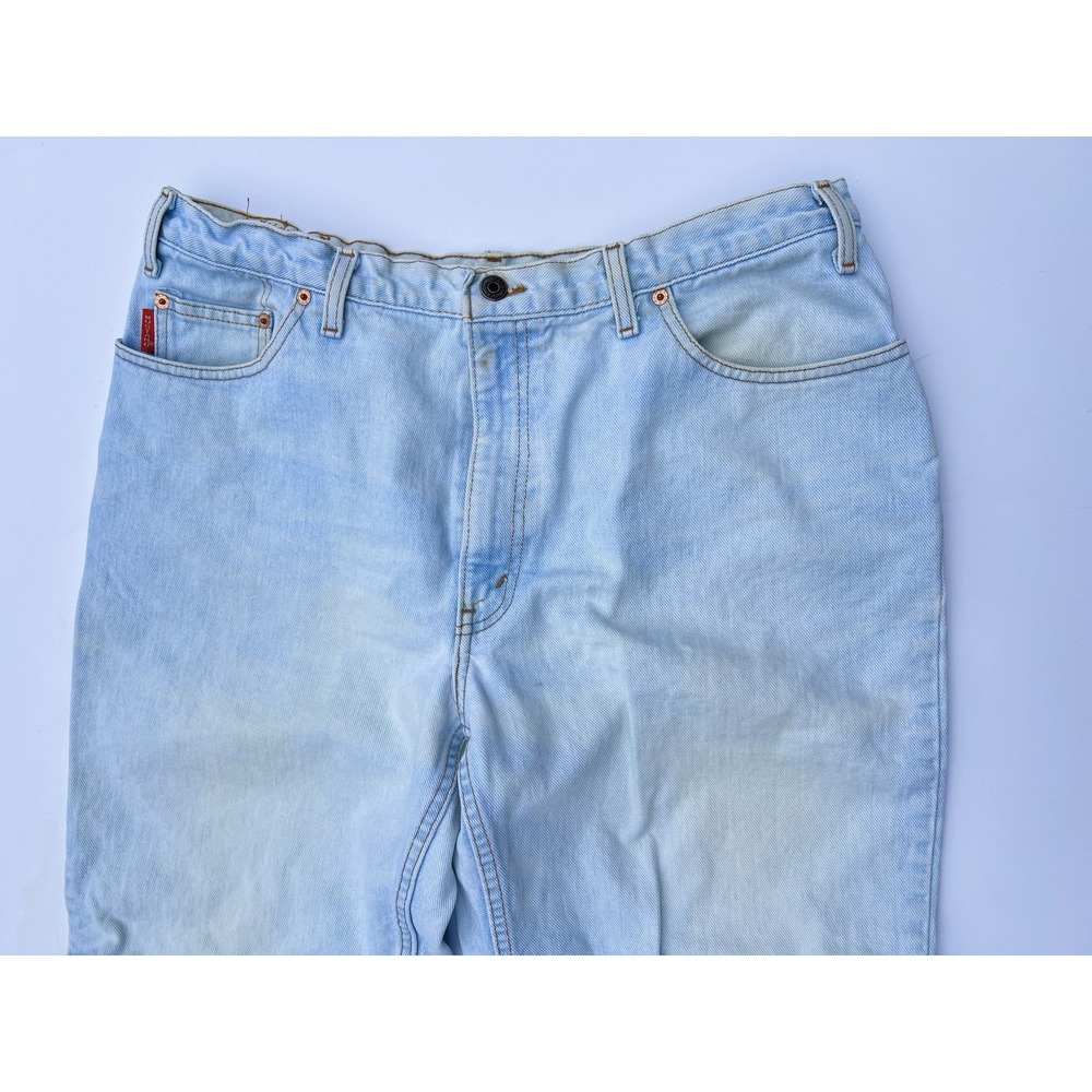 Vintage Mustang Jeans Mens 38x30 Relaxed Straight Leg Light Wash 90s Denim - Picture 4 of 13